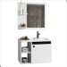 Conjunto Gabinete com Cuba e Espelheira Juárez Branco Preto