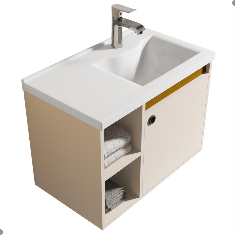 Conjunto Gabinete com Cuba e Espelheira Juárez Perola Nature