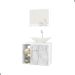 Conjunto Gabinete e Espelheira Grenoble Branco Carrara