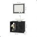 Conjunto Gabinete e Espelheira Grenoble Preto Fosco Nero