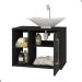 Conjunto Gabinete e Espelheira Grenoble Preto Fosco Nero
