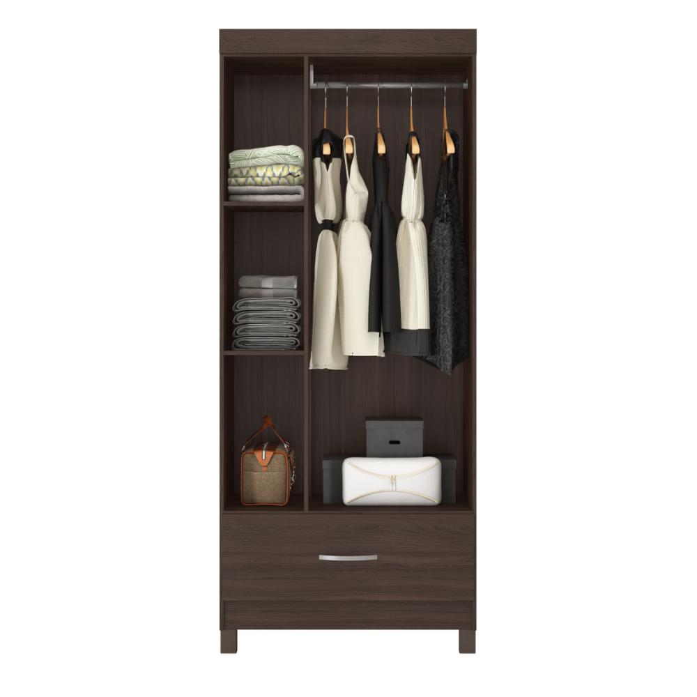 Conjunto Guarda Roupa 3 Portas e Cabeceira Renoir Cafe Touch