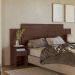 Conjunto Guarda Roupa 4 Portas e Cabeceira Lorena Cafe Touch