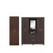 Conjunto Guarda Roupa 4 Portas e Sapateira Riom Cafe Touch