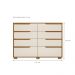 Conjunto Guarda Roupa Espelho e Comoda Neri Freijo Off White