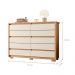Conjunto Guarda Roupa e Cômoda Smart Freijó Off White