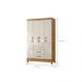 Conjunto Guarda Roupa e Comoda Flin Freijo Off White