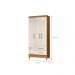 Conjunto Guarda Roupa e Comoda Rise Freijo Off White