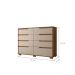 Conjunto Guarda Roupa e Comoda Saint German Carvalho Fendi