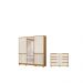 Conjunto Guarda Roupae Comoda Maunee Freijo Off White