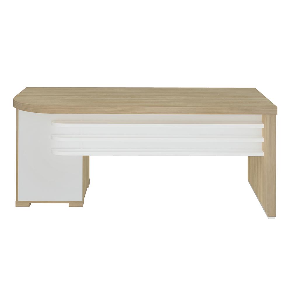 Conjunto Mesa Executiva e Balcão Rotherham Carvalho Branco