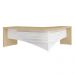 Conjunto Mesa Executiva e Balcão Watford Carvalho Branco