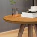 Conjunto Mesa Lateral Sofá Sala Pés Palito Freijó