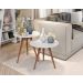 Conjunto Mesa Lateral e Apoio Lisy Branco