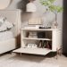Conjunto Mesa de Cabeceira Albania Off White Bronze