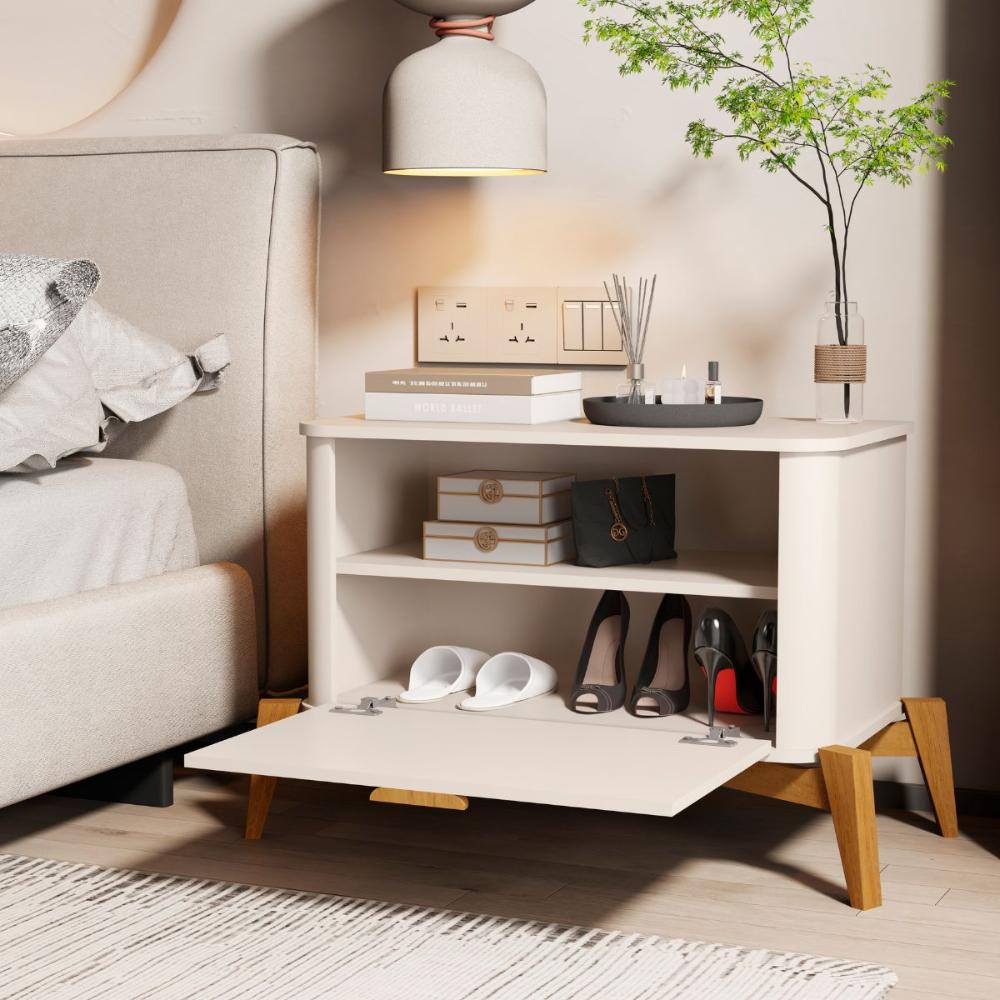 Conjunto Mesa de Cabeceira San Marino Off White