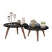 Conjunto Mesa de Centro Evie Preto Fosco