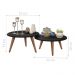 Conjunto Mesa de Centro Evie Preto Fosco