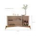 Conjunto Mesa de Centro e Buffet Rogers Off White