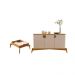 Conjunto Mesa de Centro e Buffet Rogers Off White Nature