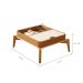Conjunto Mesa de Centro e Buffet Rogers Off White Nature