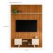 Conjunto Painel e Estante Ironwood Cinamomo Off White