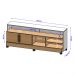 Conjunto Painel e Rack Boston Cinamomo Off White
