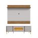 Conjunto Painel e Rack Grécia Naturalle Off White
