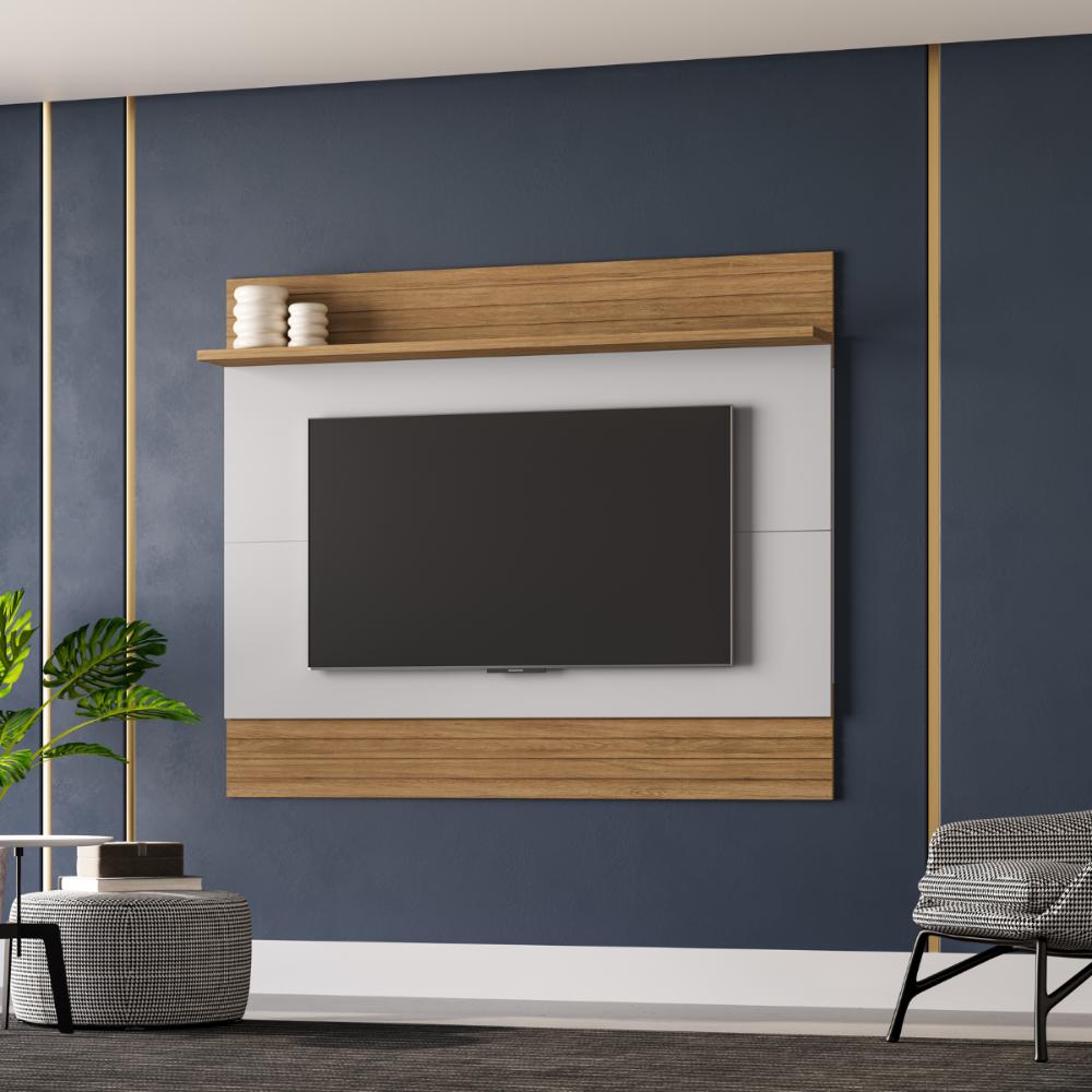 Conjunto Painel e Rack Hawkings Cinamomo Off White