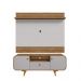 Conjunto Painel e Rack Madri Cinamomo Off White