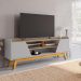 Conjunto Painel e Rack Milan Cinamomo Off White