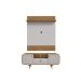 Conjunto Painel e Rack Springfield Naturalle Off White
