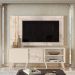 Conjunto Painel e Rack Terminus Calacata Off White