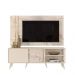Conjunto Painel e Rack Terminus Calacata Off White
