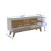 Conjunto Painel e Rack Whiterun Cinamomo Off White