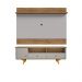 Conjunto Painel e Rack Ymir Cinamomo Off White