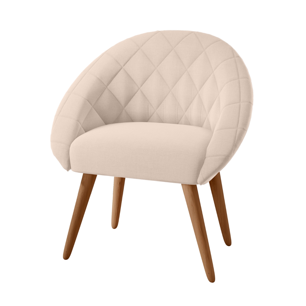 Conjunto Poltrona Decorativa Maricá Linha Bege