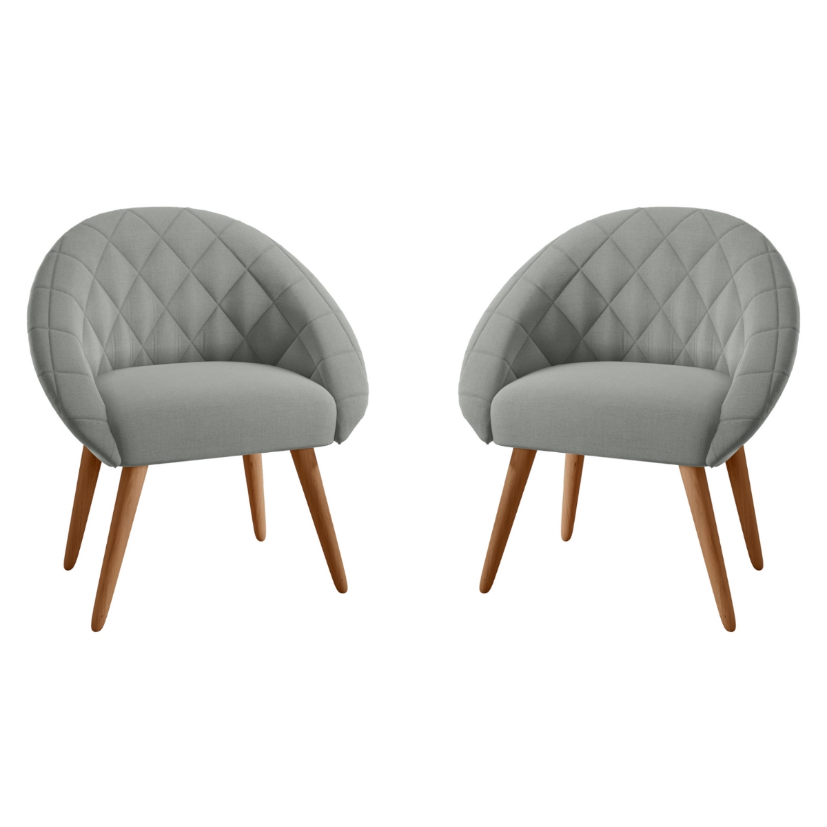 Conjunto Poltrona Decorativa Maricá Linha Grafite