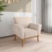Conjunto Poltrona para Sala de Recepção Viana Inca Areia