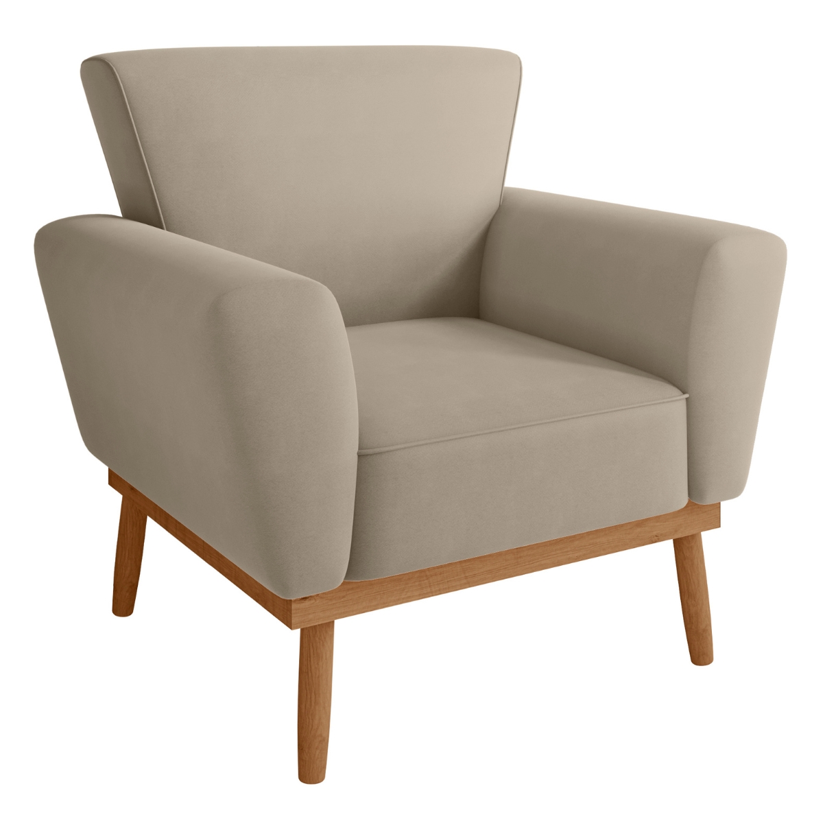 Conjunto Poltrona para Sala de Recepção Viana Inca Castor