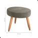 Conjunto Poltronas e Puff Anari Veludo Cappuccino