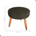 Conjunto Poltronas e Puff Anari Veludo Turkey Marrom