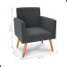 Conjunto Poltronas e Puff Iara Veludo Cinza