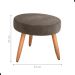 Conjunto Poltronas e Puff Iara Veludo Marrom