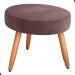 Conjunto Poltronas e Puff Iara Veludo Rosê