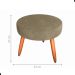 Conjunto Poltronas e Puff Iara Veludo Turkey Cappuccino