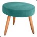 Conjunto Poltronas e Puff Iara Veludo Verde Menta