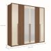Conjunto Quarto Completo Com Espelho Nice Jatoba Areia