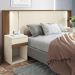 Conjunto Quarto Completo Com Espelho Nice Jatoba Areia