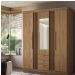 Conjunto Quarto Completo Com Espelho Veneza Jatoba